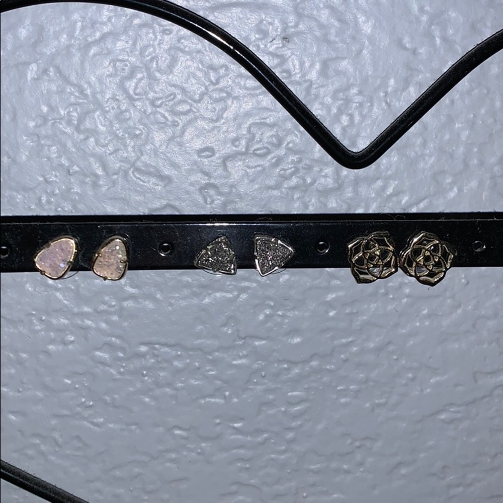 3 pairs of Kendra Scott earrings